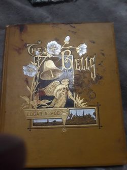 Antique book The Bells by Edgar Allen Poe