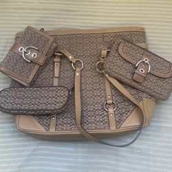 Vintage Coach Purse, Wallet, Wristlet, Sunglasses Case