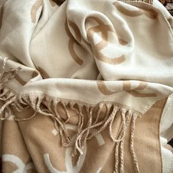 Authentic Chanel, Cashmere Wrap, Throw Shawl