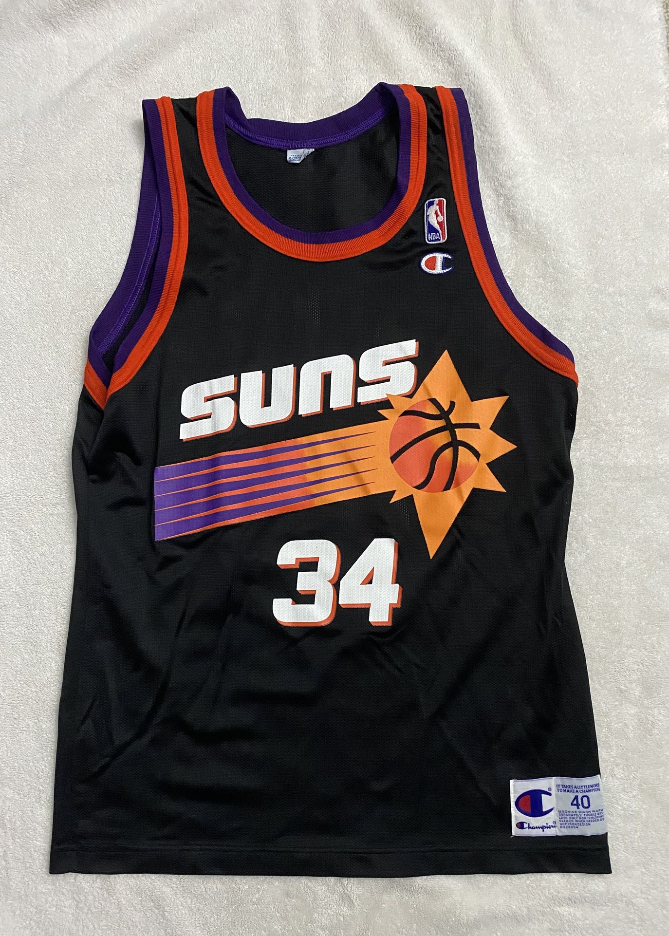 Champion Vintage 90’s Phoenix Suns Black Jersey Barkley Size 40