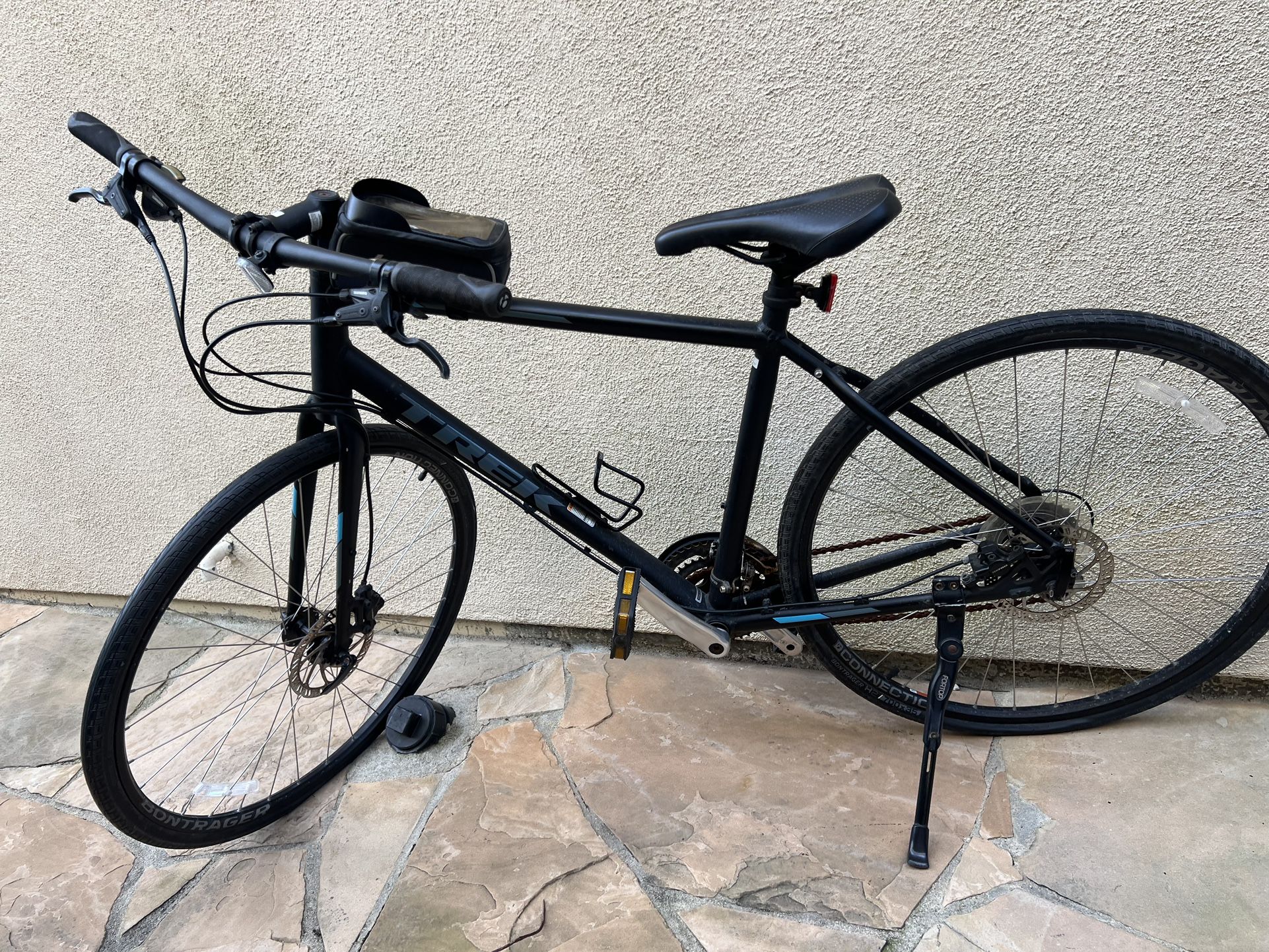 Black Trek Mountain Bike Shimano Brakes