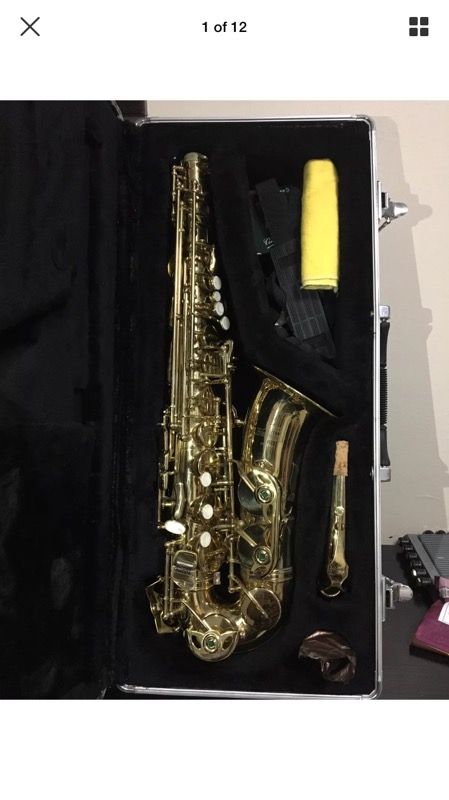 JEAN BAPTISTE JB-480A/L ALTO SAXOPHONE WITH CASE, CLEANING STICK & 1 MOUTH PIECE