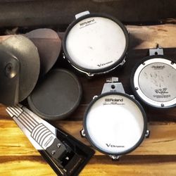 Roland Dual zone Mesh Pads + Extras (Trades Ok)