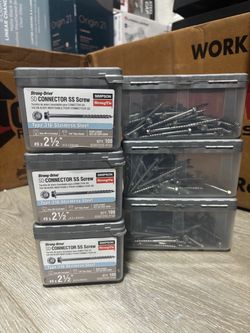 #9 x 2-1/2” 100 qty 316 Stainless Steel Screws – 6 Boxes