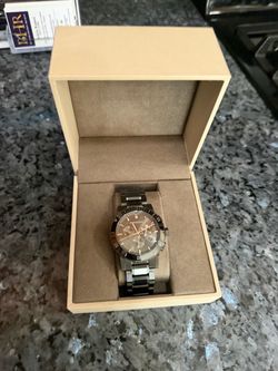 BURBERRY 42mm Chronograph Gunmetal Gray Men's Watch The City BU9381 read descrip
