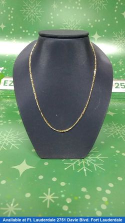 Figaro Chain - Yellow Gold 18k (.750) 3.3 grams 20 inch