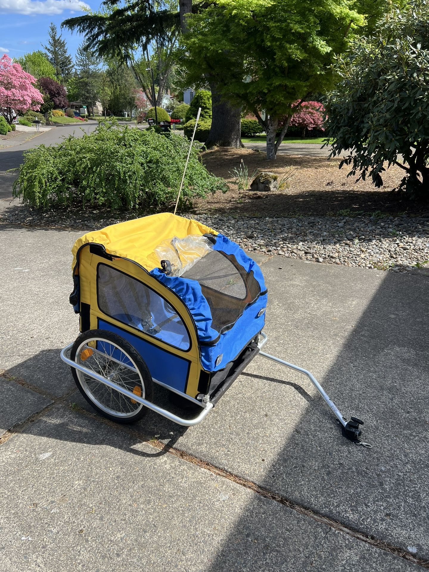 Double Child Bicycle Trailer