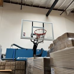 Spalding The Beast 60" Glass Portabile Basketball Hoop