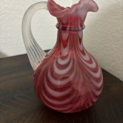 Fenton - Cranberry Opalescent Small Pitcher
