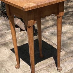 Antique Birdseye Maple Table 