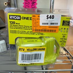 Ryobi One+ 18-Volt 120-Watt Push Start Power Station