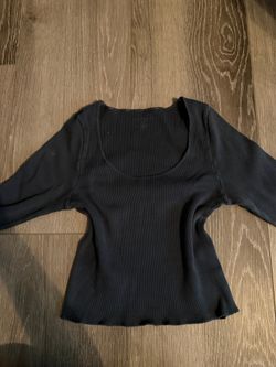 Brandy Melville long sleeve navy blue top, size Small