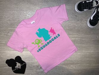 Toddler girl T-shirt size 18 Months or onesie 0-3 Months Monsters Inc