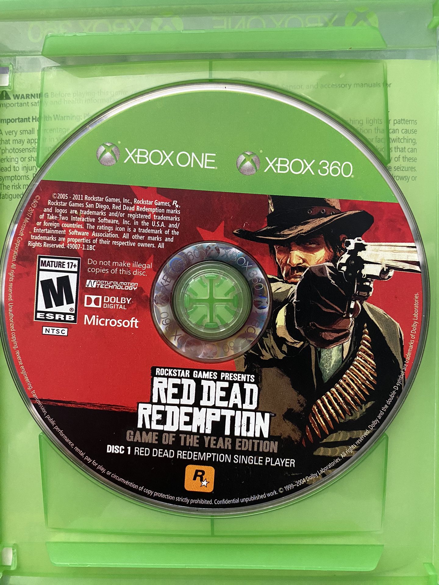 NEW Red Dead Redemption Game of the Year Edition (Microsoft Xbox 360 One,  2011)