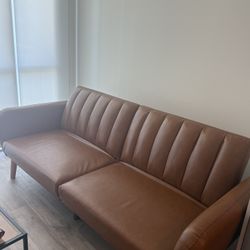Leather Futon Sofa