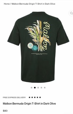 Malbon Bermuda origin t shirt