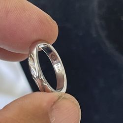 14K WHITE GOLD PROMISE RING