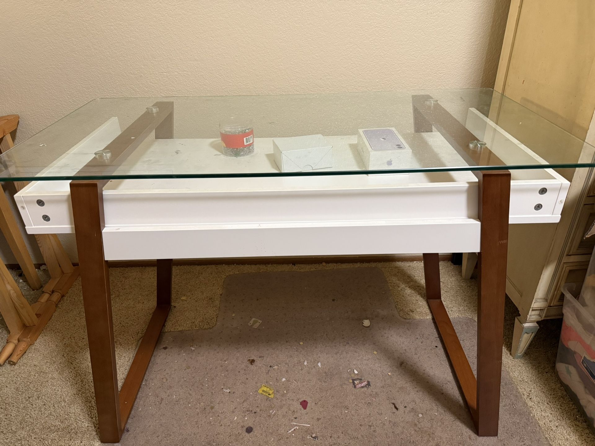 Glass Top Desk