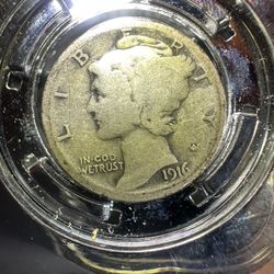 1916-S Mercury Dime 