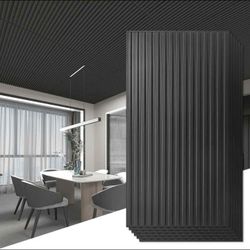 Art3d 12-Pack Slat Design 3D Wall Panels for Interior Wall Decor, 2x4 FT PVC Decorative Drop Ceiling