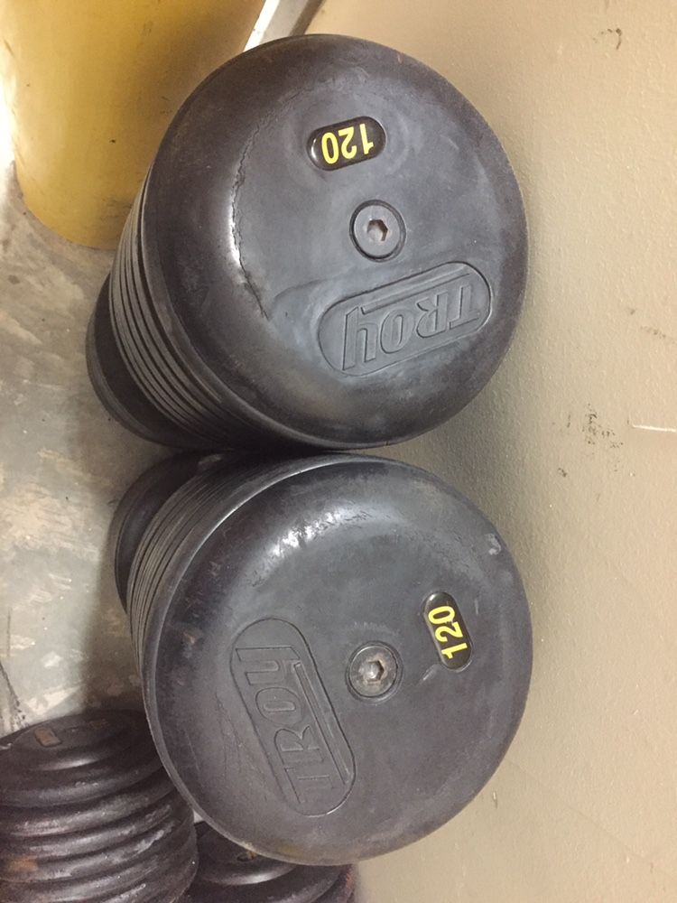 Troy 120lbs Dumbbells
