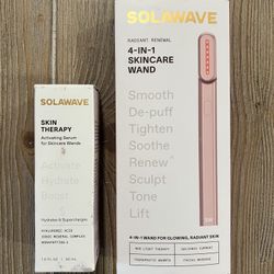 SOLAWAVE 4-in-1 Red Light Therapy Wand & Activating Serum Kit Retail $270 Value!