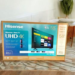HD323 58” Hisense smart Roku 4k led Uhd tv 