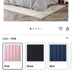 Pink Queen Size Bed Frame & Memory Foam Mattress