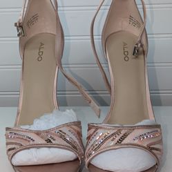 Aldo Pink Peach 5" Stiletto Heels Size 9 Women