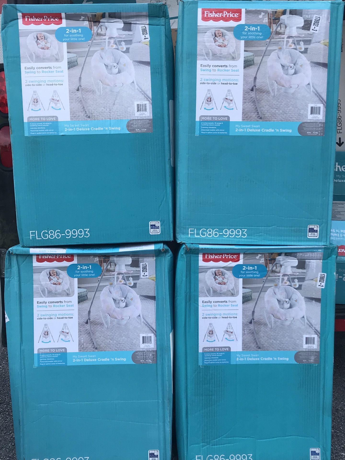 Fisher Price Deluxe 2 in 1 Cradle n Swing