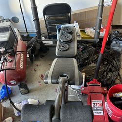 Weight Bench With 60lb Weights 