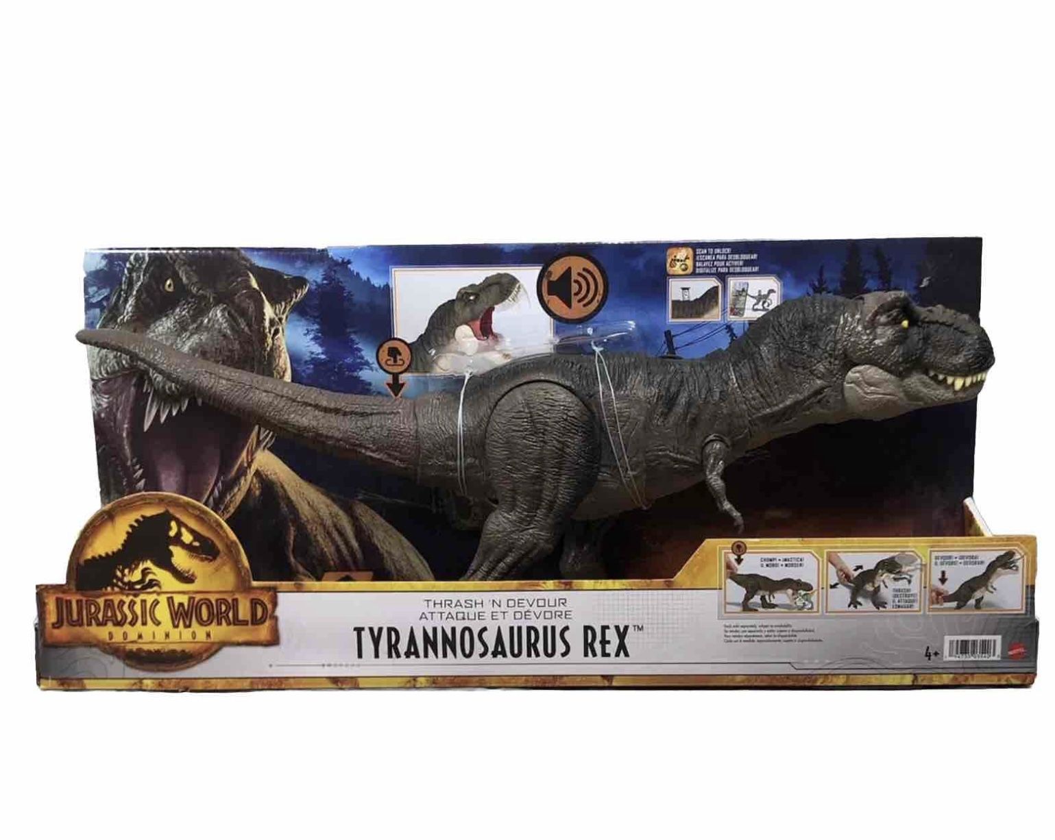 NEW TYRANNOSAURUS REX - 23" Jurassic World Thrash 'N Devour Large Action Figure