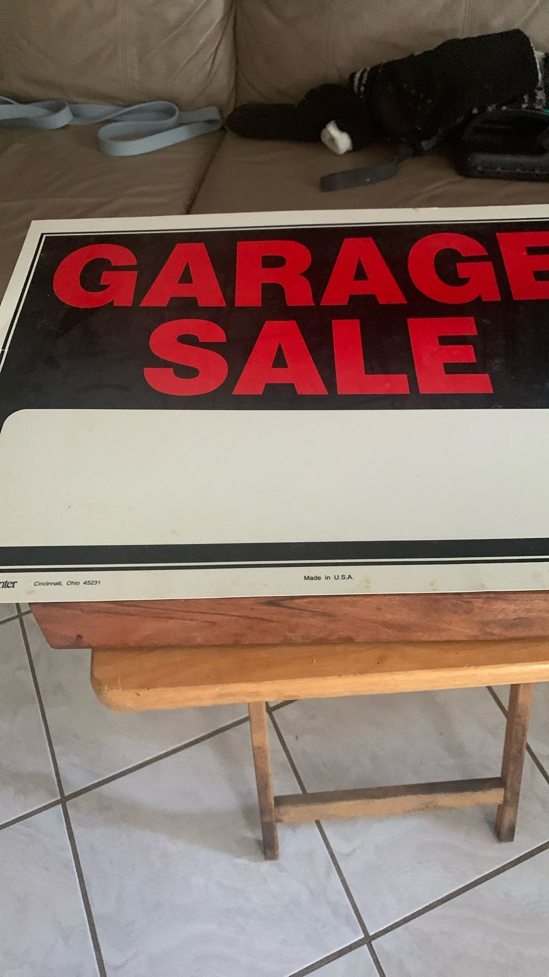 Garage Sale At 12128 Thompkins Drive Saturday At 8AM