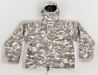 U.S. Military Jacket Chemical Protective NFR Overgarment ARMY COAT MEDIUM LONG Camo Rain Coat