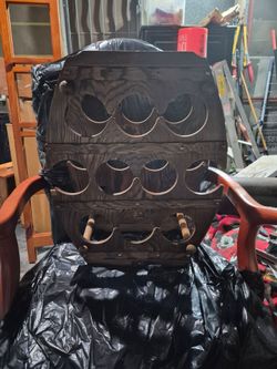 Vintage Barrel shaped wine rack