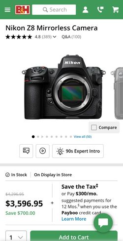 Nikon Z8 Mirrorless Camera