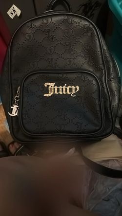 Juicy Couture Black Embossed Backpack