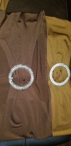 Brown spandex chair wraps