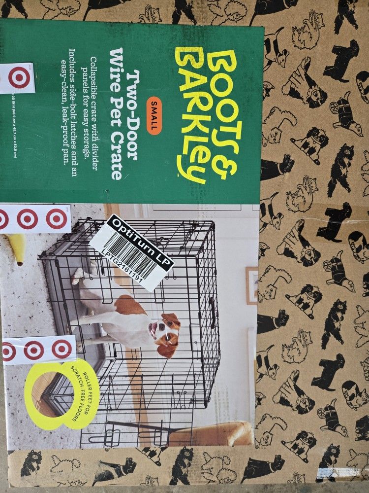 Boots & Barkley Small Two-Door Wire Pet Crate