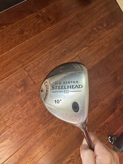Callaway Big Bertha Steelhead III Driver - 10 Degree Regular Flex w/ Headcover