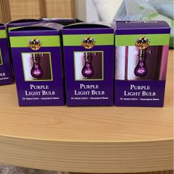 Purple Light Bulbs - $1.25 Ea. 