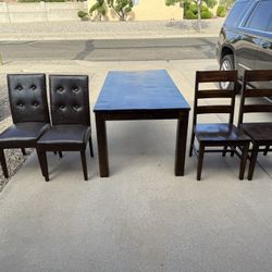 Pier 1 Real Wood Dining Table And Chairs