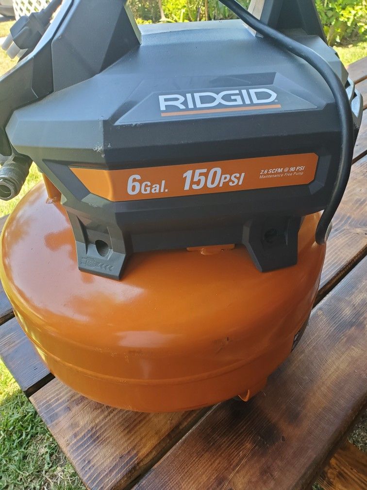 New Ridgid Air Compresor 6 Gal  150 Ps