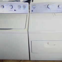 Newer Style Kenmore HE Washer Dryer gas set