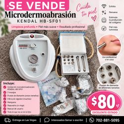Máquina Profesional de Microdermoabrasión KENDAL con Accesorios – $80