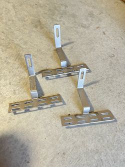 90° Non-Adjustable Curved Tile Roof Hook W/225mm Base. Type 304 Stainless Steel