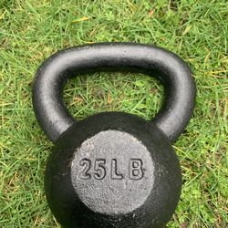 25 lb  kettlebell.