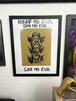 Wall Art (black Frame White Boarder)