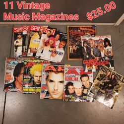 11 Vintage MUSIC Magazines