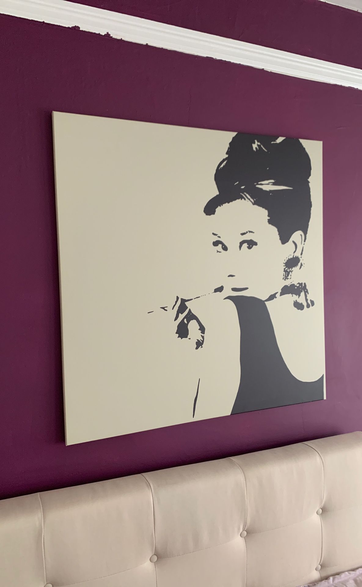 Painting of Audrey Hepburn